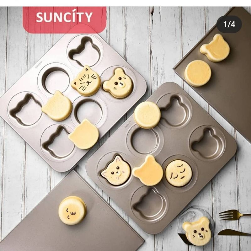 Loyang Suncity Cake Pan With Cover / Loyang Marmer Karakter / Loyang Suncity Import / Loyang Bolu