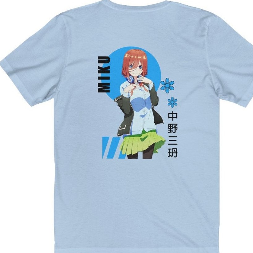 Tshirt Miku Nakano Kawaii Go-5-toubun no Hanayome Anime Manga Premium