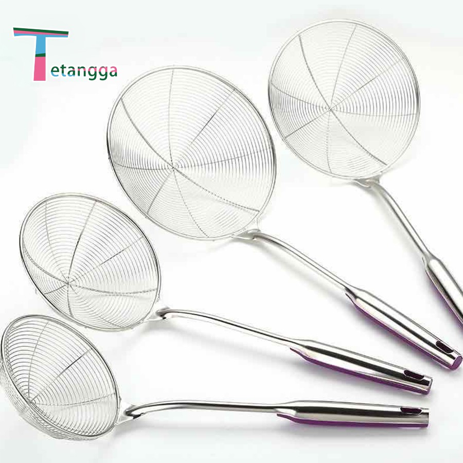 Saringan Minyak Tirisan Goreng Serokan Masak Stainless Tahan Panas Kitchen Colander Spoon/ RH-2182