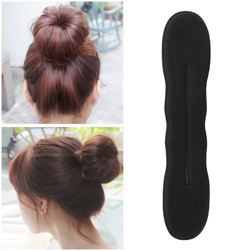 Women Fashion Magic Sponge Hair Twist Styling Clip Stick Bun Maker