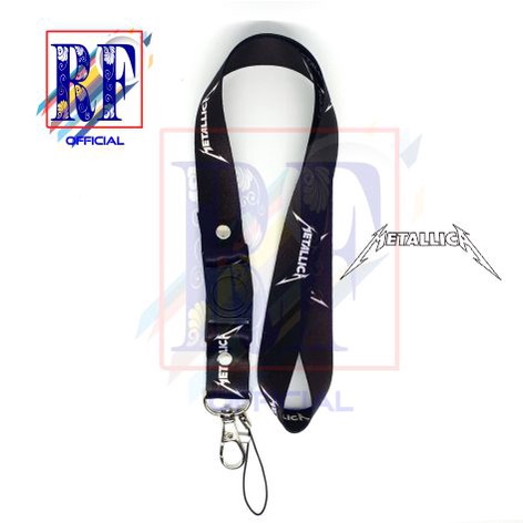 

Gantungan kunci band METALLICA METAL HARD ROCK tali lanyard band gantungan leher id card name tag