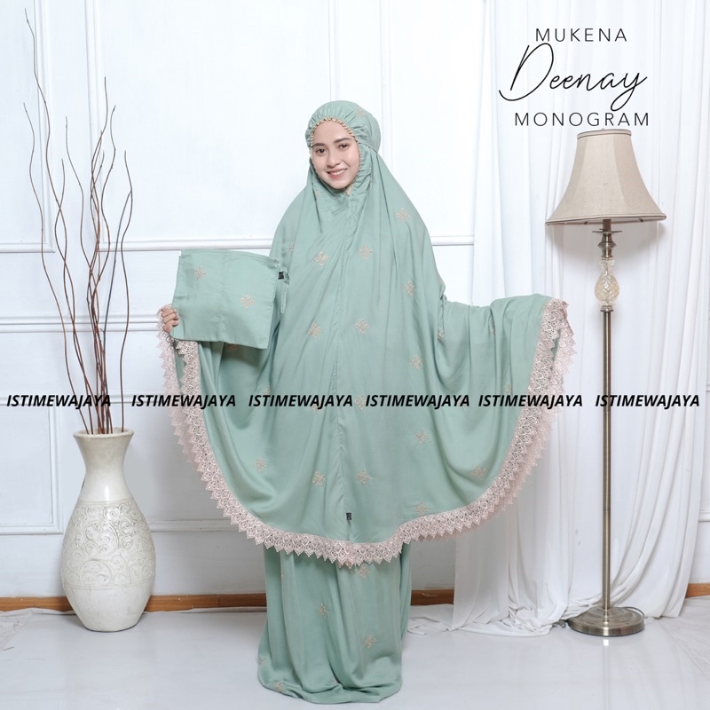 MUKENA DEENAY MONOGRAM || DEENAY MINI ESKLUSIF || MUKENA DEENAY BORDIR