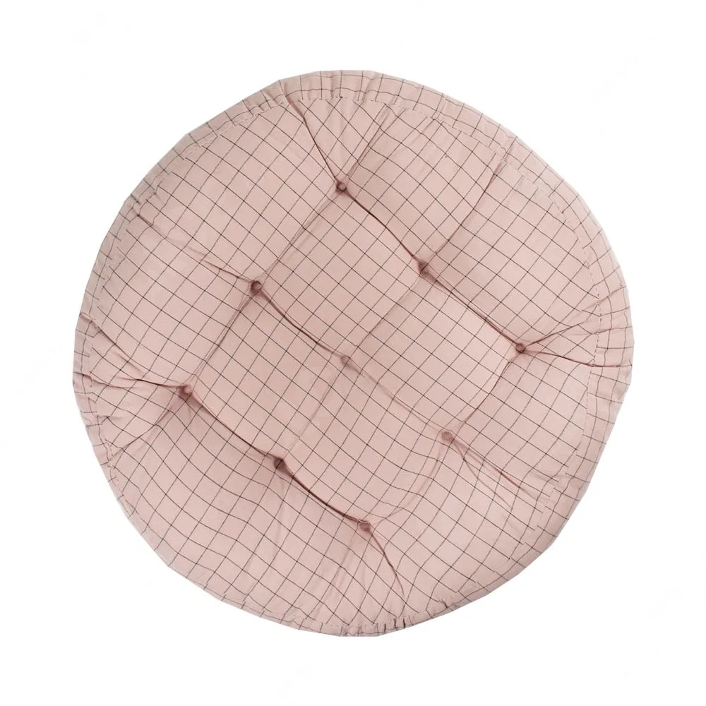 ACE Arthome 43 Cm Bantal Alas Duduk Bundar Checker - Pink