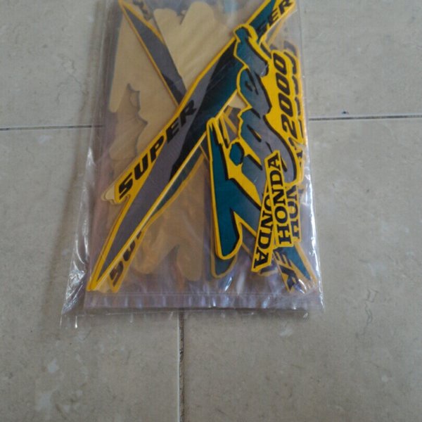 striping stiker les body tiger 2000 lawas kuning