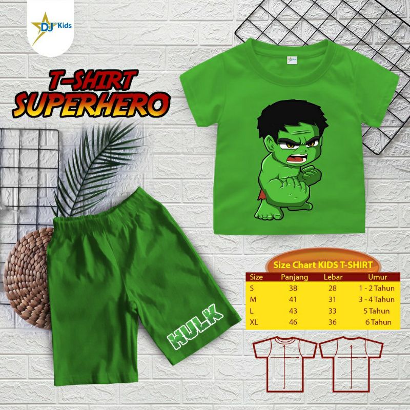 Setelan anak laki-laki superhero/t-shirt superhero