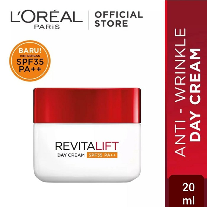 LOREAL Revitalift Moisturizing Cream Day SPF35 PA++ Anti Wrinkles + Radiance 20ml