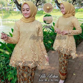 Setelan Kebaya Tile Kebaya Wisuda Kebaya Modern Kebaya Tile Kebaya Akad Baju Kondangan Kain Tile Shopee Indonesia