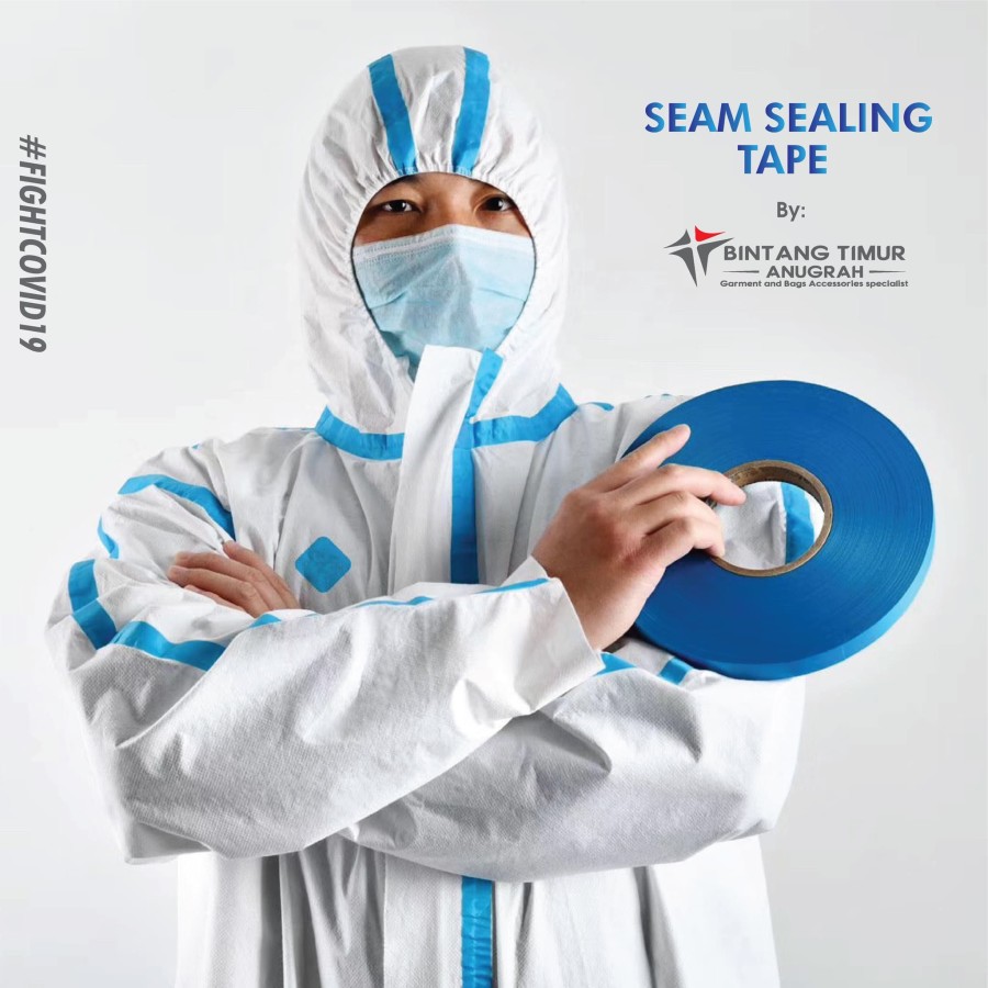Seam Seal Tape Biru / sealing tape / sealer APD HAZMAT spunbond micro