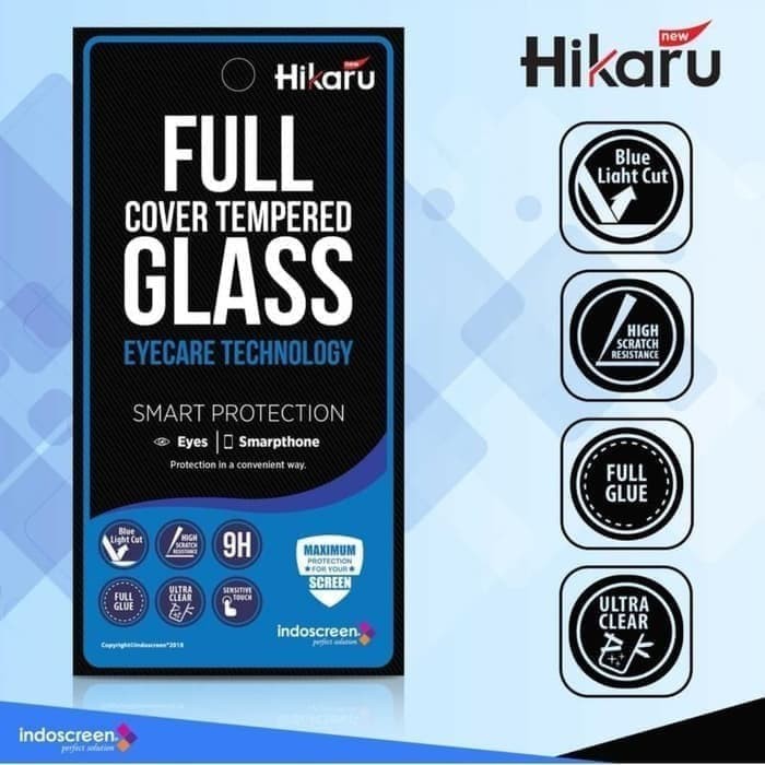 Tempered Glass Hikaru Full Cover Iphone 11 Anti gores Depan Belakang