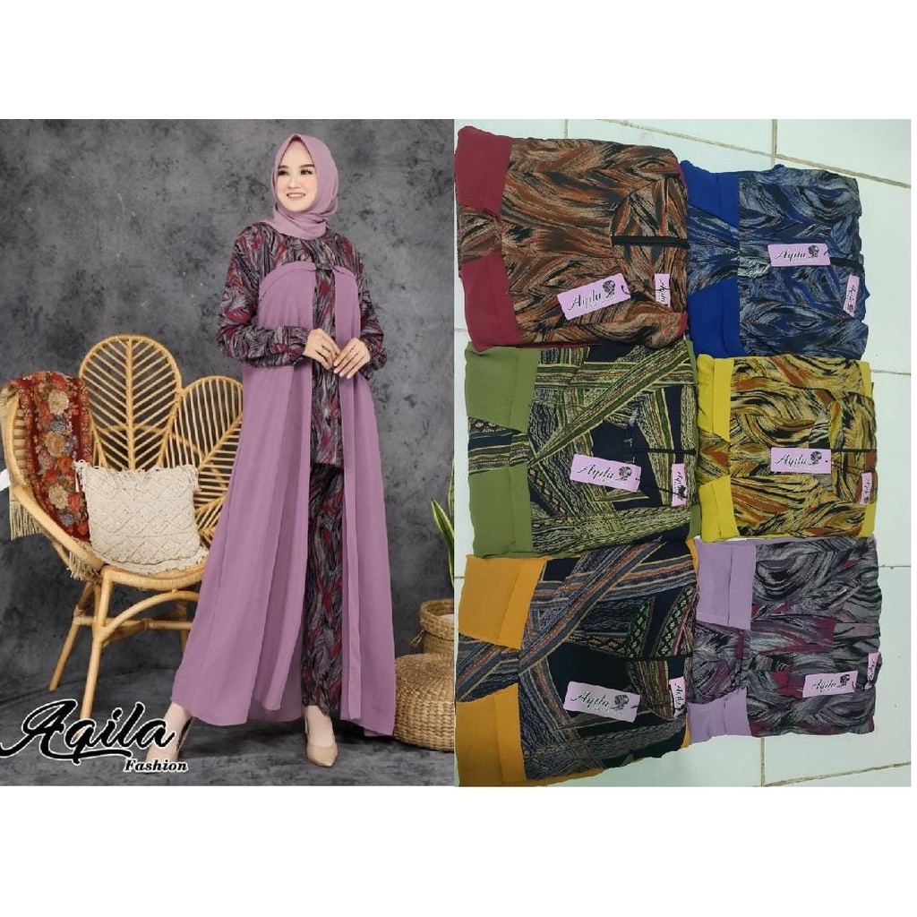 Canitk Sett / Setelan Baju Wanita / Setelan Rayon / Rayon Premium Import / One Set Rayon