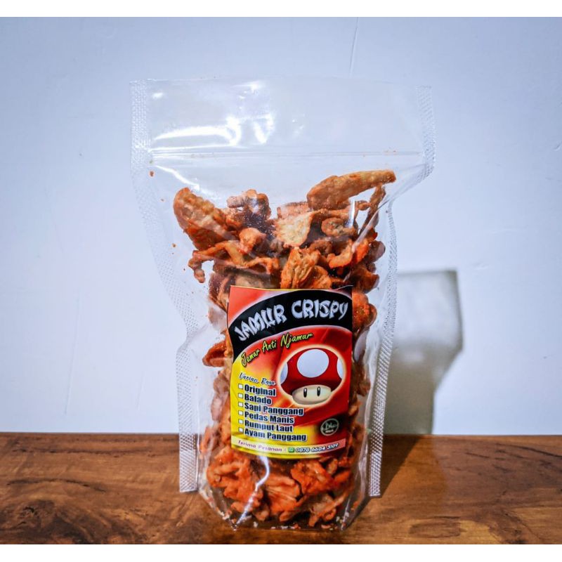 

JAMUR CRISPY banyak varian rasa : ORIGINAL, BALADO, AYAM PANGGANG, SAPI PANGGANG, RUMPUT LAUT, PROMO