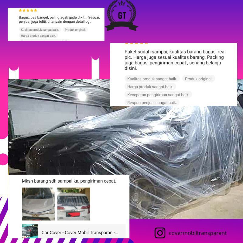 Body COVER MOBIL HONDA HRV TRANSPARAN / CAR COVER / GT COVER