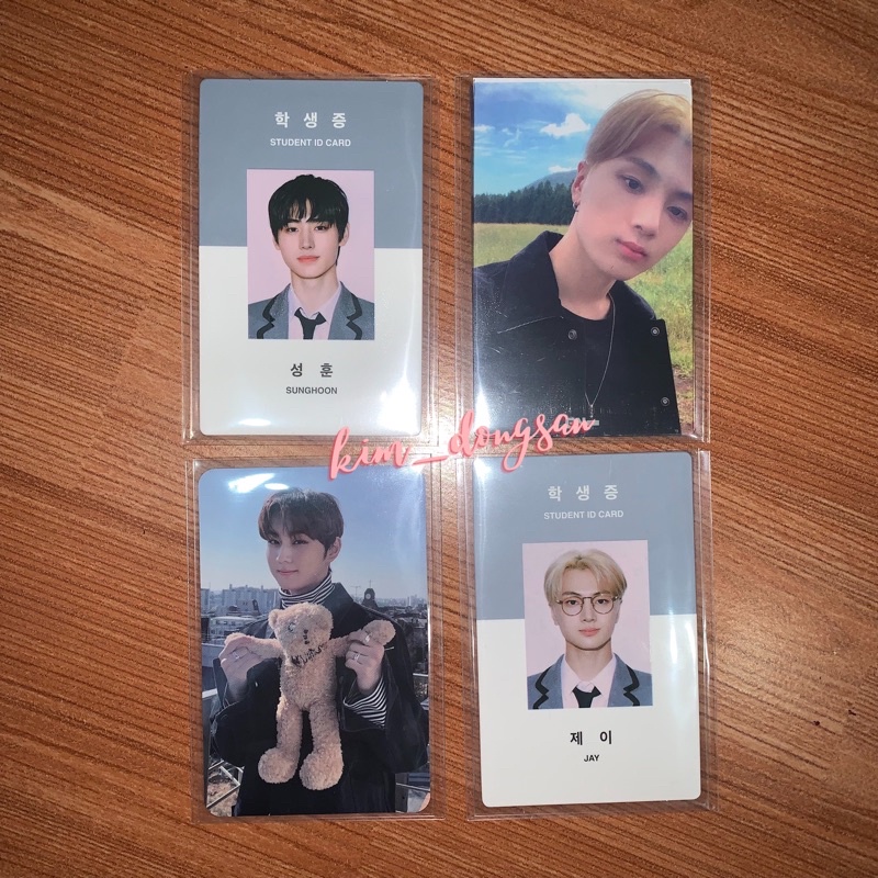 Yizhiyu jungwon bdc boneka, id card jay sunghoon, Ld common jay, pc photocard enhypen idc sg21 seaso