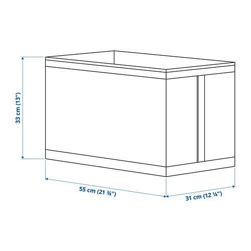 5KUBB Kotak isi 3 pcs, putih, 31x55x33 cm