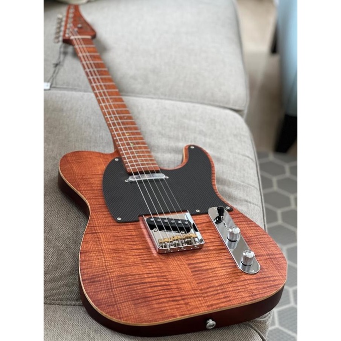 Soloking MT-1 FM Artisan Roasted Flame Neck in Caramel Nafiri Spec