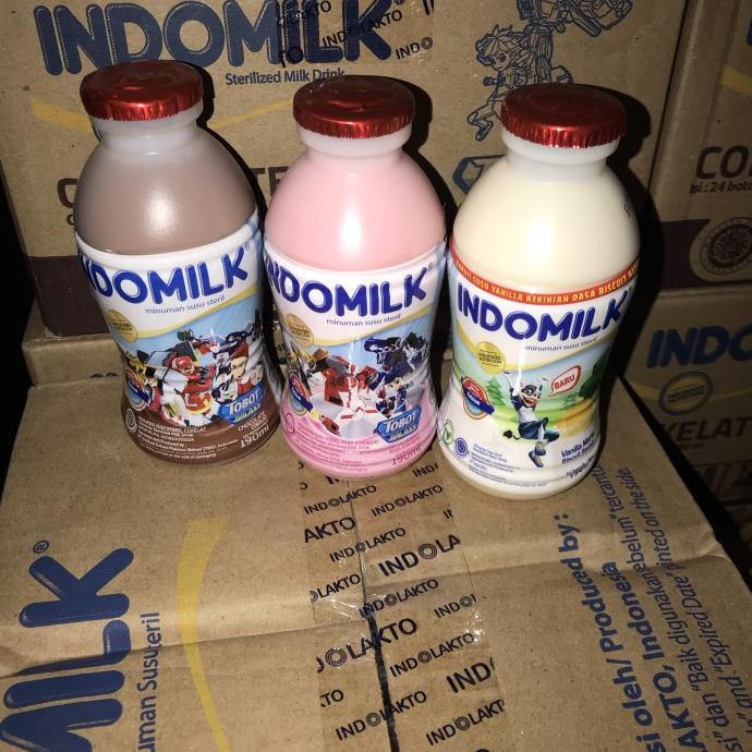 

BISA COD INDOMILK BOTOL 190 ML - Strawberry