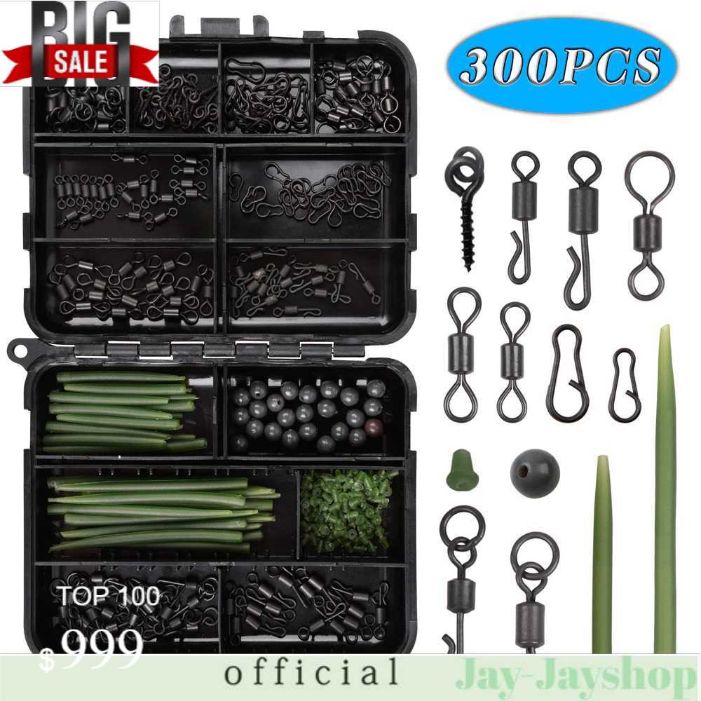 Shaddock Konektor Umpan Kail Pancing Set Carp Tackle Kit 300PCS JYJ06