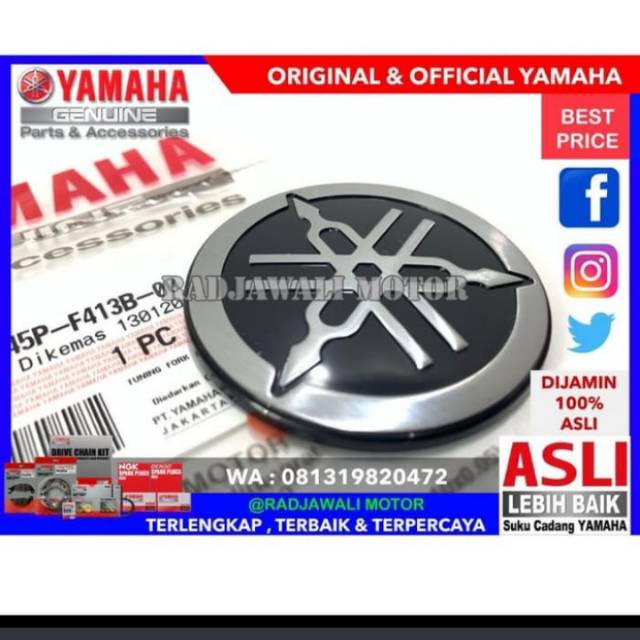 EMBLEM LOGO YAMAHA BYSON SCORPIO Z ASLI ORIGINAL YAMAHA