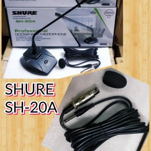 Mic Conference/Podium Shure SH20A Microphone Meja Berkualitas