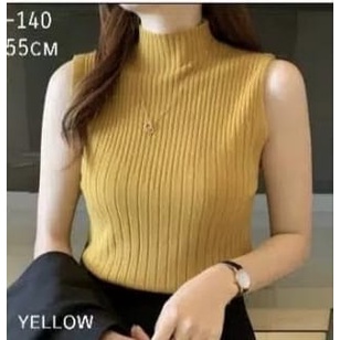 LIDYA TURTLENECK KNIT TANKTOP WANITA TERBARU