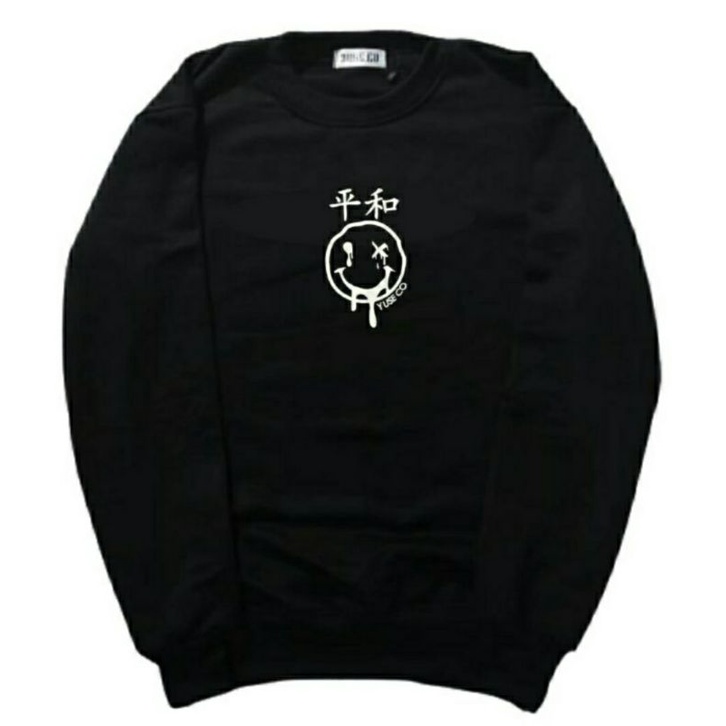 jaket sweater pria wanita terbaru jaket sweater crewnek original yuse-Kill my merah