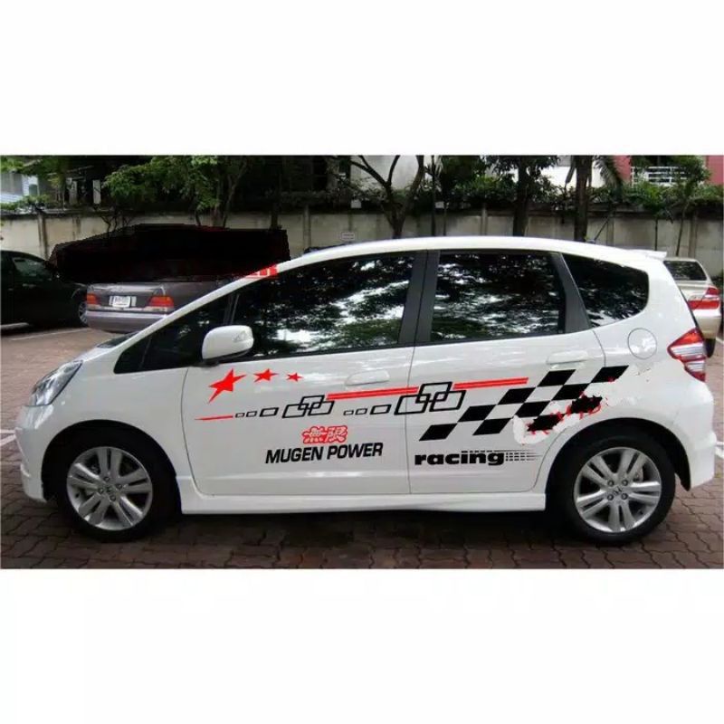 stiker mugen stiker honda brio satya jaz stiker cutting