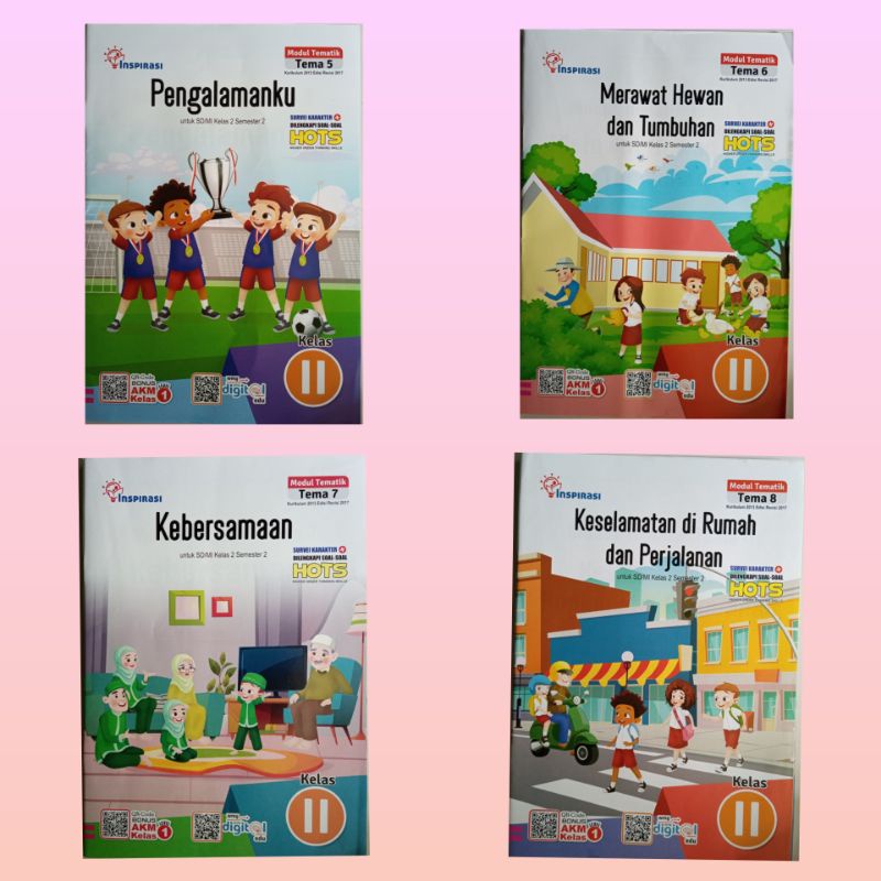 Paket Lks Tema kelas 2 SD/MI semester 2 Tema 5 6 7 8  Warna Mukti grafika