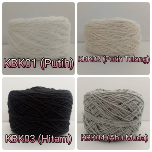 Benang Rajut Katun Bali Smallply / Katun Bali Kecil