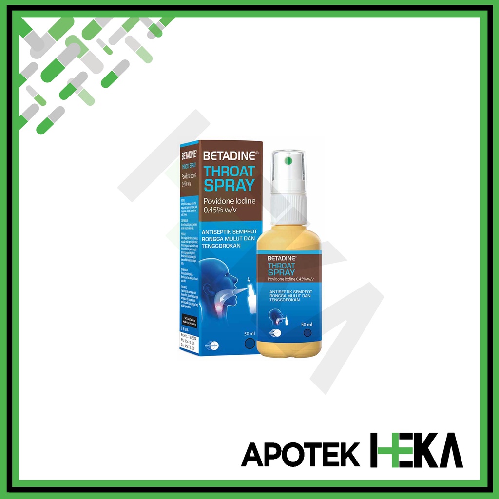 Betadine Throat Spray 50 ml - Radang Tenggorokan (SEMARANG)