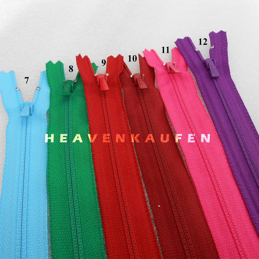 Resleting Zipper Sleting YKK 30 cm / 12 inch Close-End Untuk Pakaian/Busana Dll