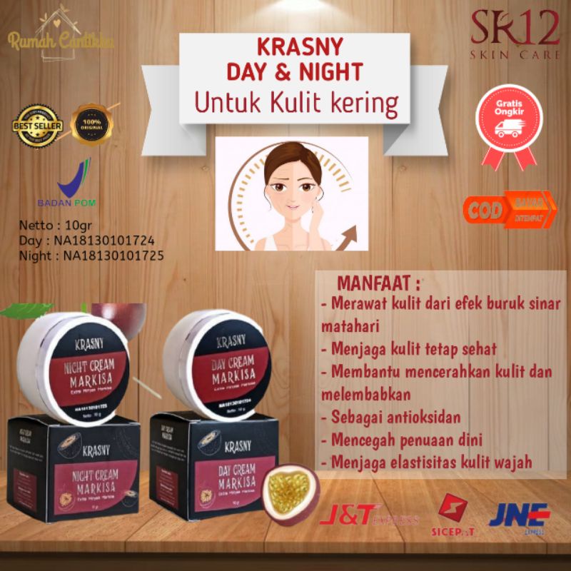 

Krasny Day & night cream SR12 untuk kulit kering