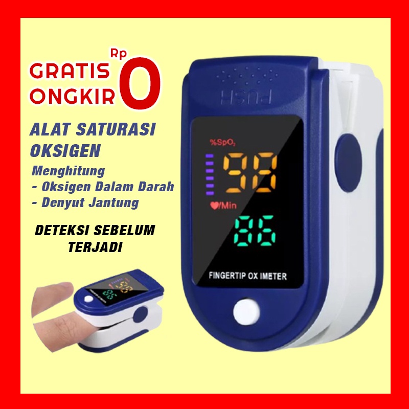 Alat Saturasi Oksigen Oximeter Pulse Oksimeter Flowmeter Oksigen LK87 Ukur Saturasi Oksigen Darah