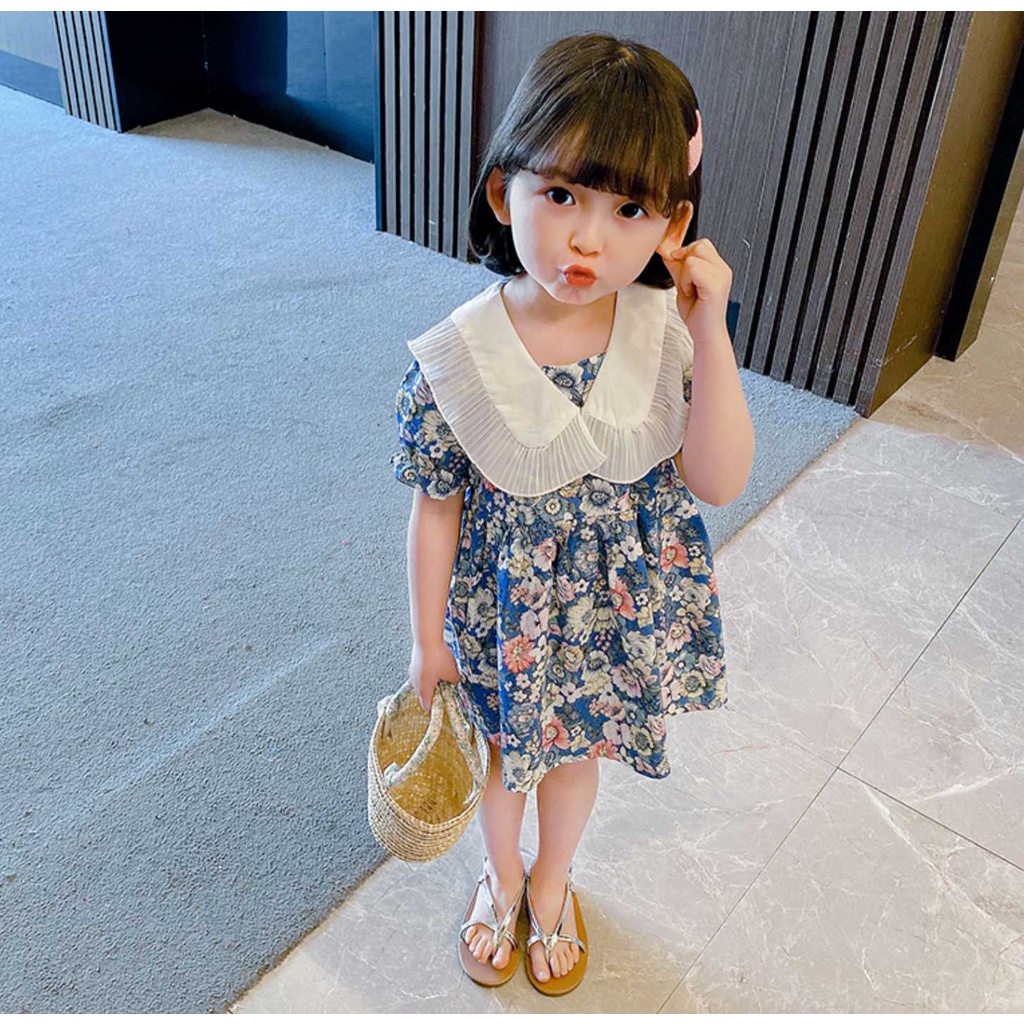 1 - 5 Tahun | Dress Suji - Gaun Anak Perempuan Baby Korea Style Blouse Casual Gaya korean Kiosbalitaaprillia