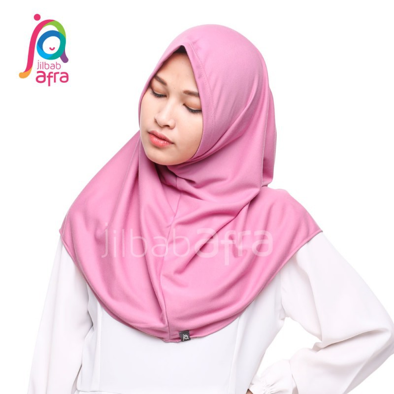 Jilbab Instan Nonpet Syifa Warna Dusty Pink Jilbab Afra
