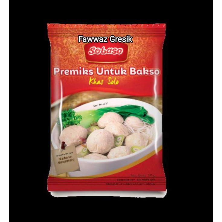 Sobaso Premiks Bakso Khas Solo 250gr - Tepung Premiks Bakso Khas Solo 250 gr