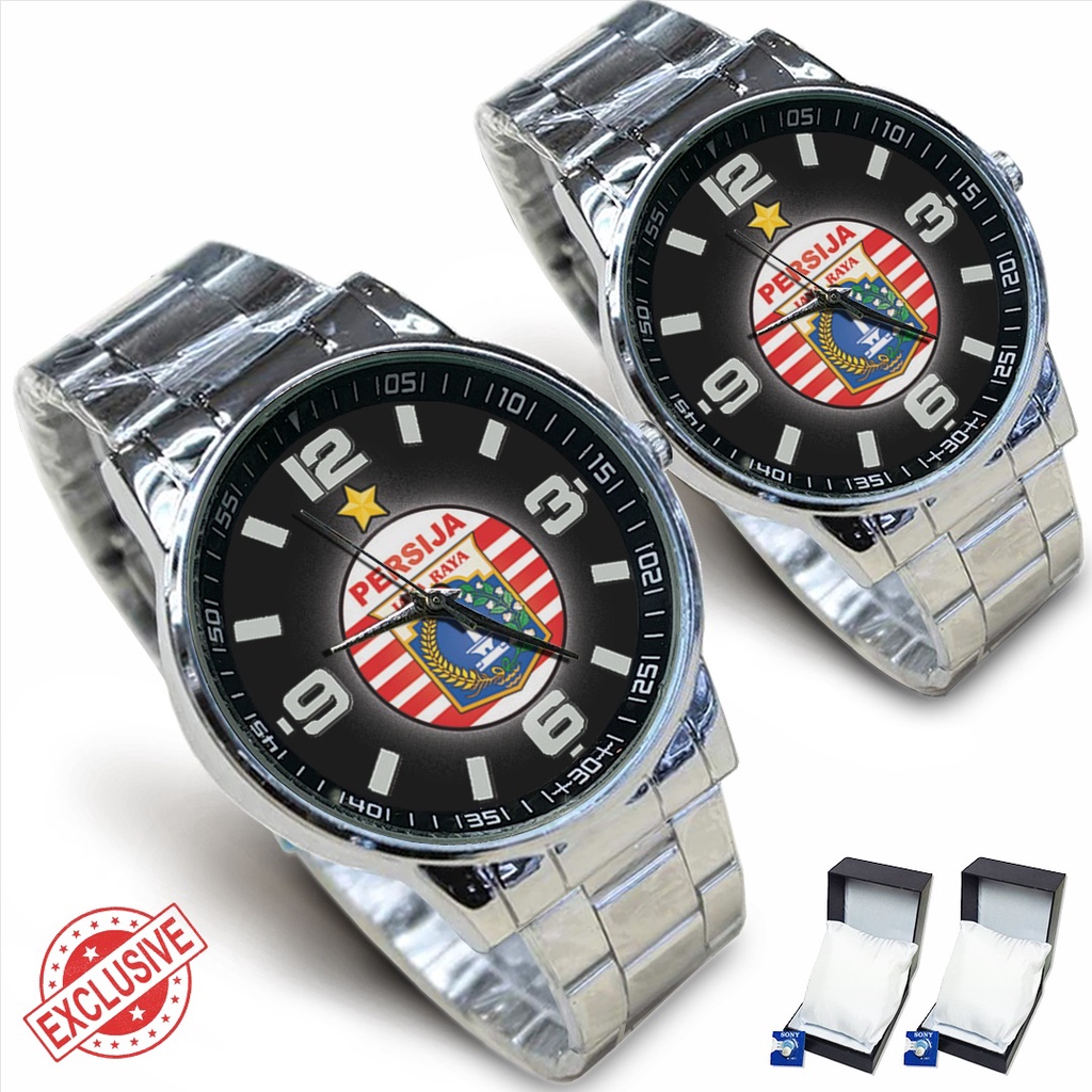 Jam Tangan Rantai Couple PERSIJA - 3 (Keren)