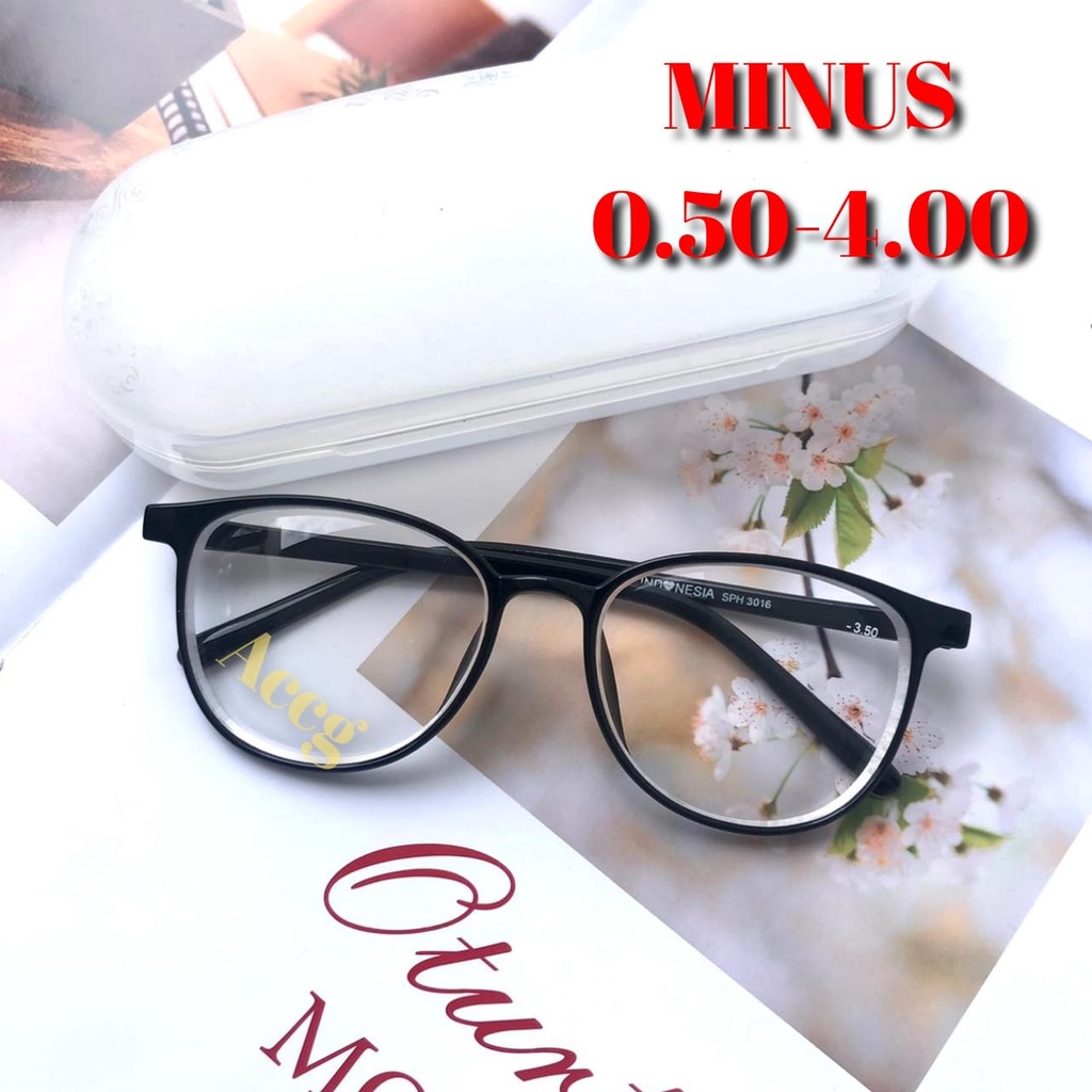 KACAMATA MINUS NEW OPTIK PRIA WANITA -0.50 - 4.00 READY STOCK TERBARU