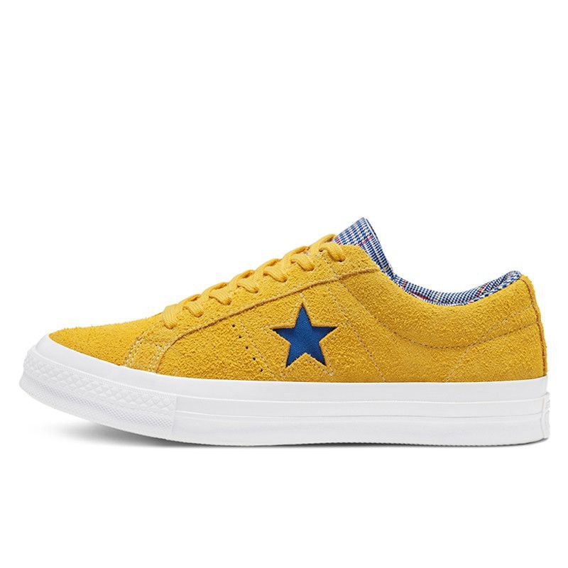 Sepatu Sneakers Converse One Star Suede Seasonal Colors Ox Yellow Original