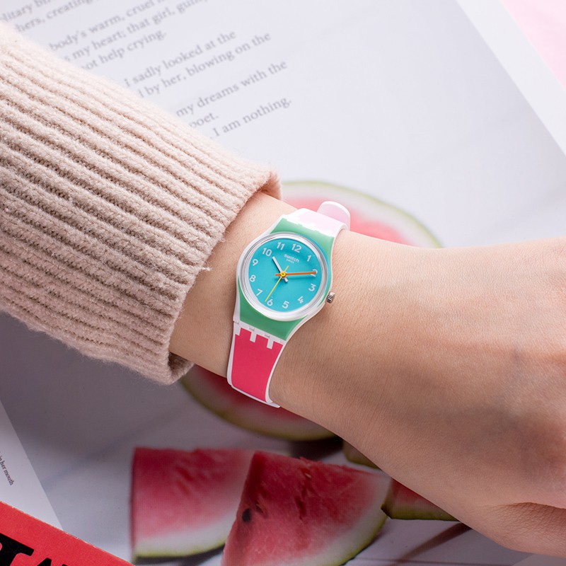 Jual Jam Tangan Wanita SWATCH LW146 DE TRAVERS Pink Original Garansi 2  Tahun Indonesia|Shopee Indonesia