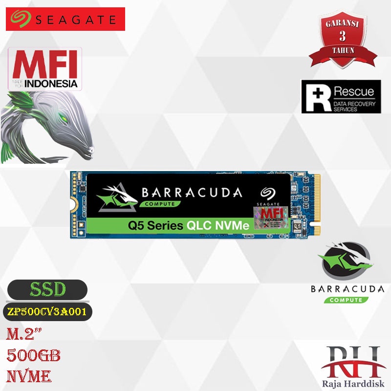 Jual Seagate Barracuda Ssd Q5 M2 Pcie Gen3 Nvme 2280 500gb M2 500 Gb Shopee Indonesia 8935