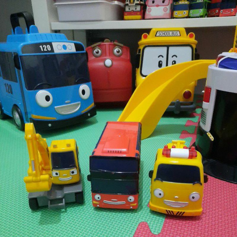 TAKE ALL, Original Tayo Mimi World by Iconix Korea Preloved Mainan Bus Mobil Anak Second
