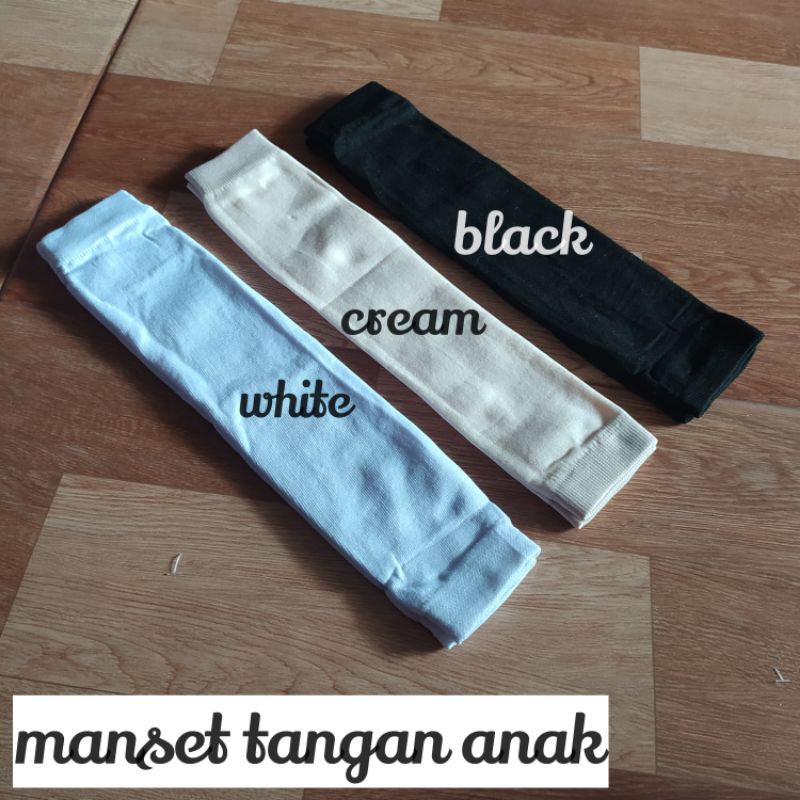 Manset tangan bahan spandek ( seperti  kaos kaki) anak dan dewasa