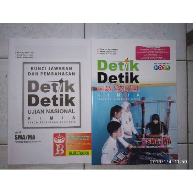 Detik Detik Un Kimia Sma Ipa 2019 Intan Pariwara Plus Kunci Jawaban Shopee Indonesia