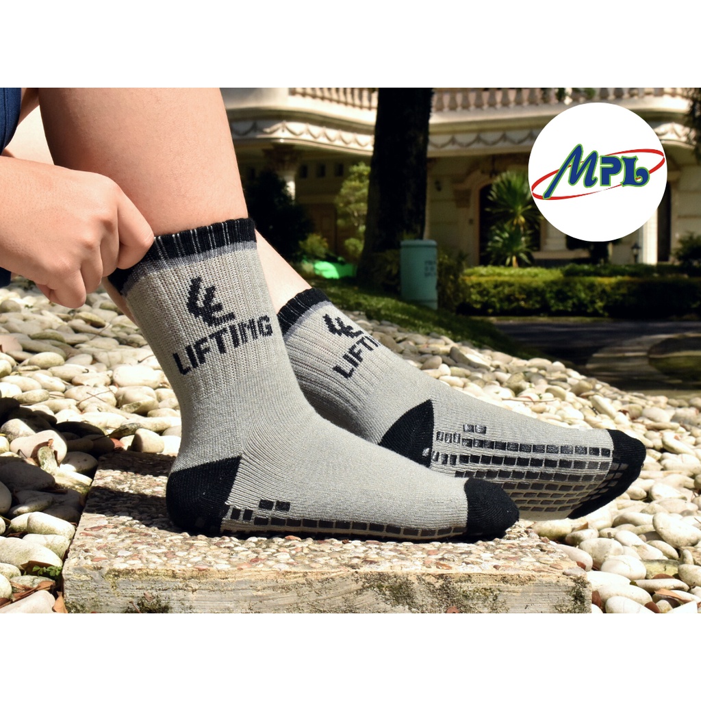 KAOS KAKI SPORT LIFTING DWIGHT SLIP ABU / HTM UNISEX / KAUS KAKI / SPORT SOCKS