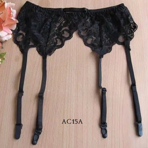 [PALING MURAH] STOCKING SEXY GARTER BELT SABUK PAHA HITAM AC15A