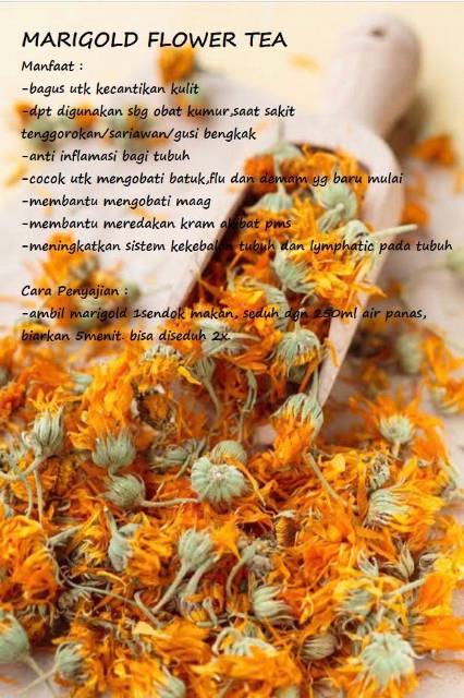 Marigold flower tea / calendula