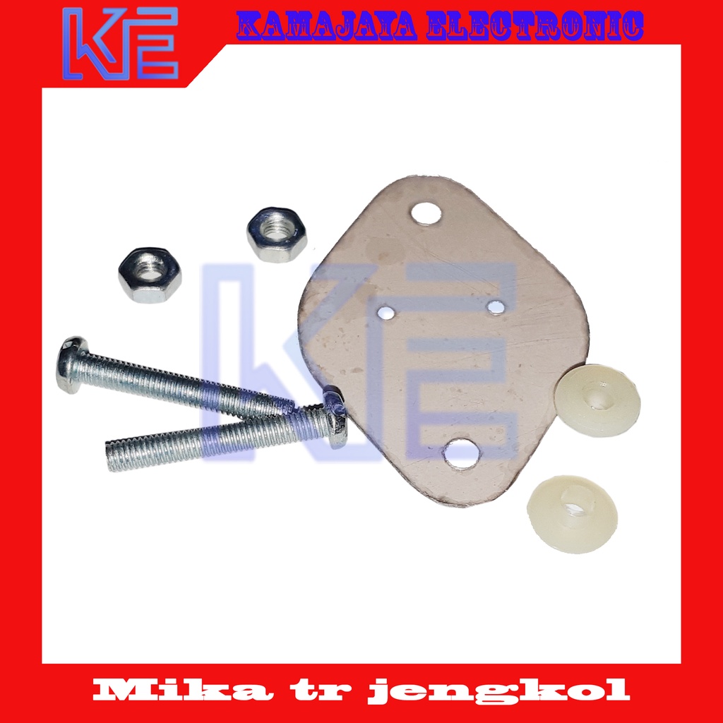 Isolator mika transistor jengkol TO3