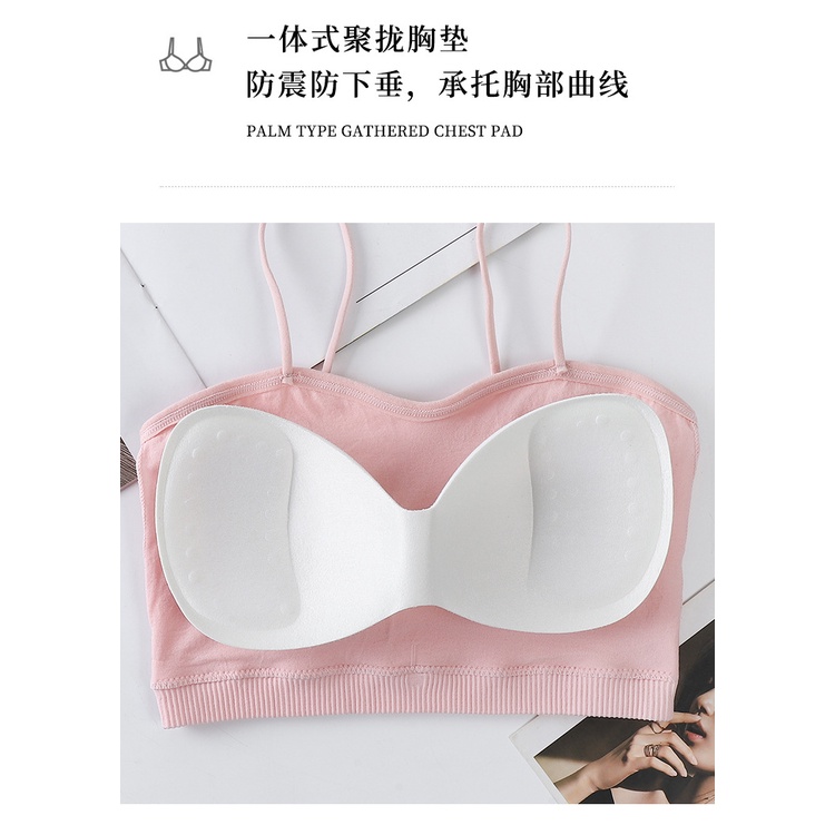 TF Tank Top Bra Wanita Kemben Seamless Pakaian Dalam Wanita Crop Top Bralette Murah hoho BRA24