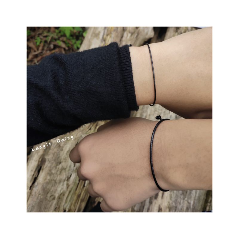 Set Gelang Couple Pasangan | Persahabatan Cowok Cewek Super Tipis Anti air Keren  Kado Unik