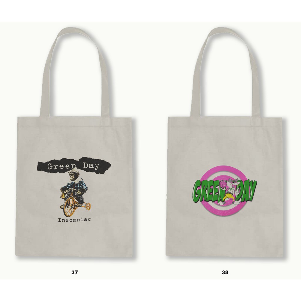 TOTE BAG BLACU  - GREEN DAY .03